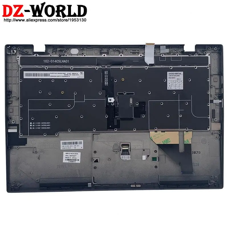 Beli Casing Atas Palmrest Kulit Asli Baru Dengan Keyboard Backlit Korea Untuk Lenovo Thinkpad X1 Karbon Generasi Ketiga Laptop C Cover 00HN977