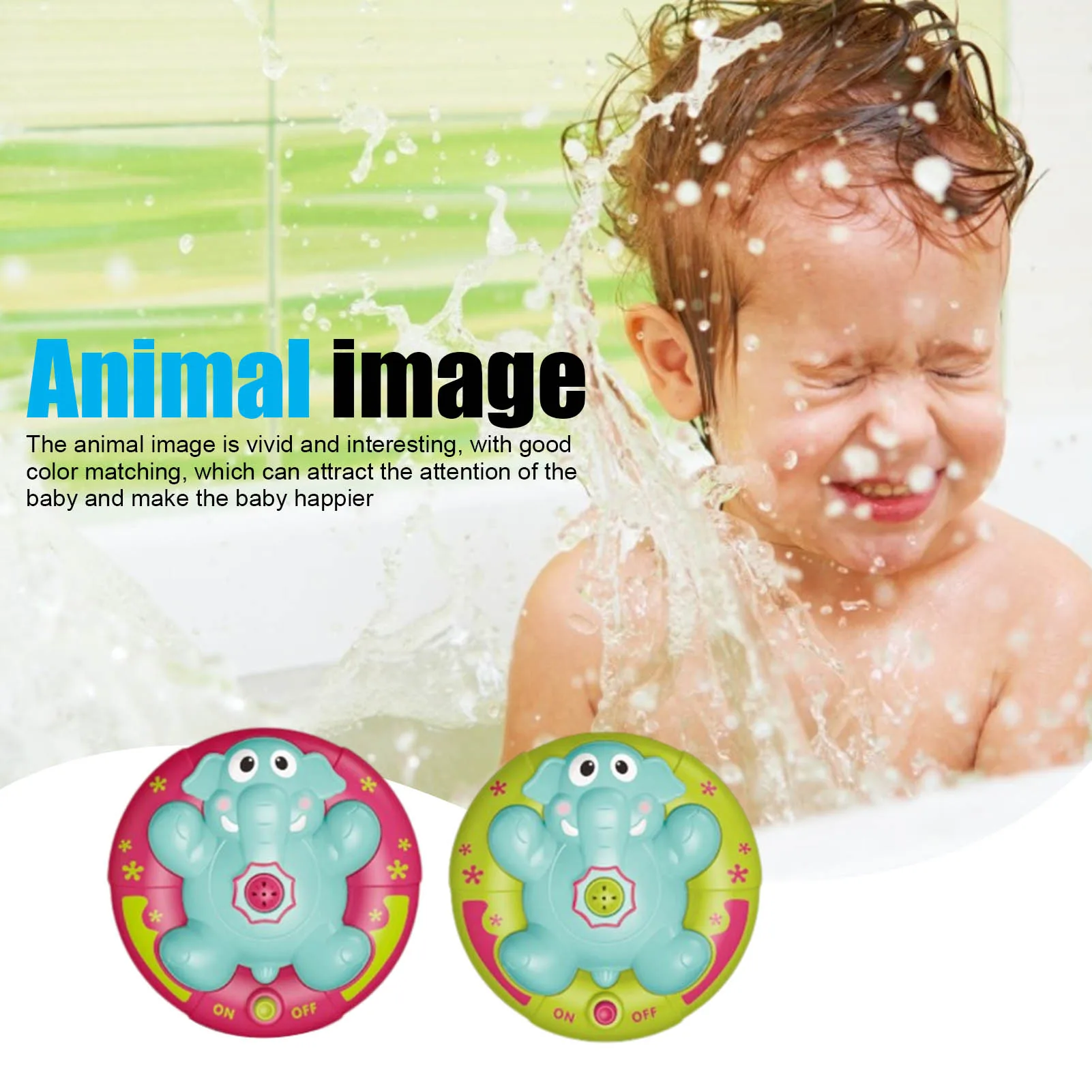 Новая игрушка для ванны малышей милые Мультяшные животные вращающиеся игрушки