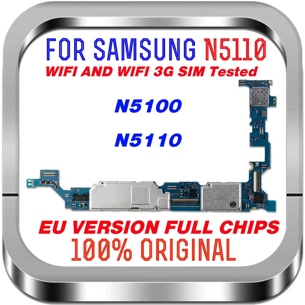 100% протестированная материнская плата 16 Гб разблокированная для Samsung Galaxy N5100 / N5110