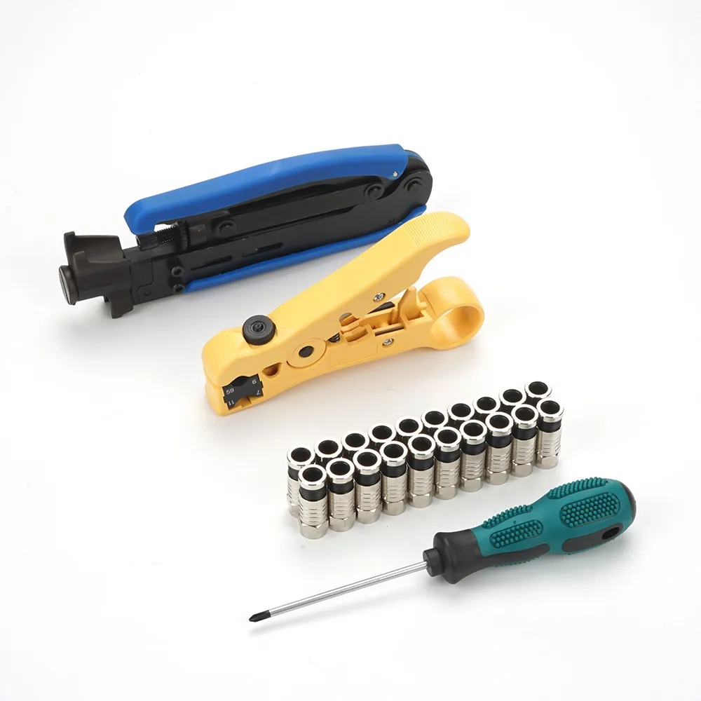 25 шт./компл. коаксиальный компрессионный инструмент комплект коаксиального