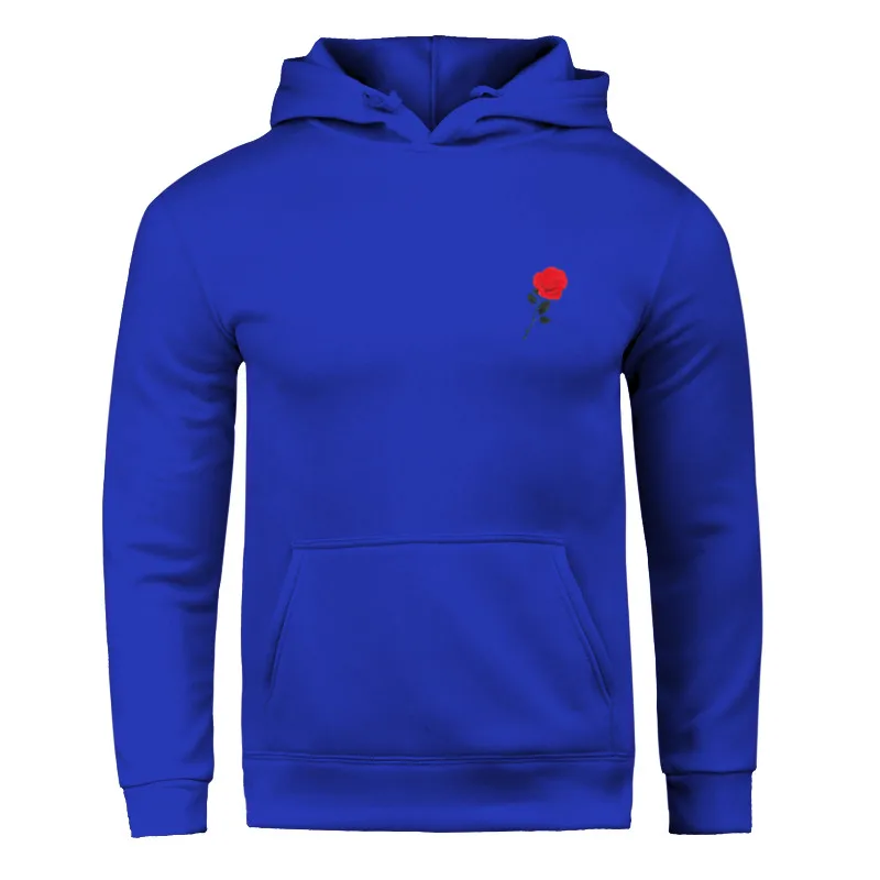 BLUE Новая спортивная мужская спортивная одежда, костюмы с капюшоном, Брендовые мужские весенние и осенние и зимние толстовки - Цвет: BLUE