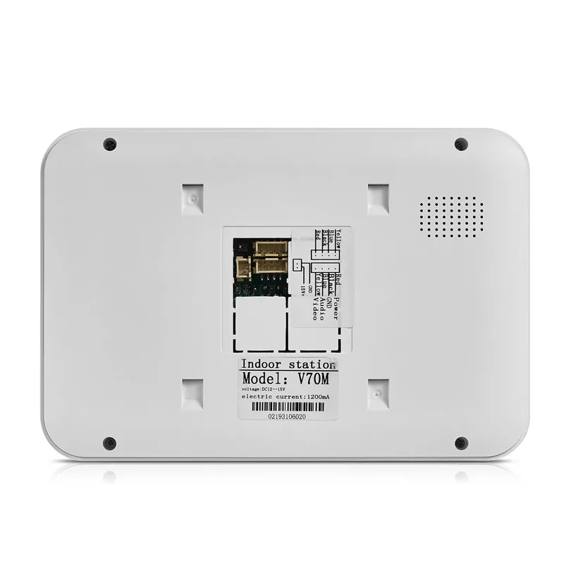 Видеодомофон с цветным экраном 7 дюймов и водонепроницаемой наружной