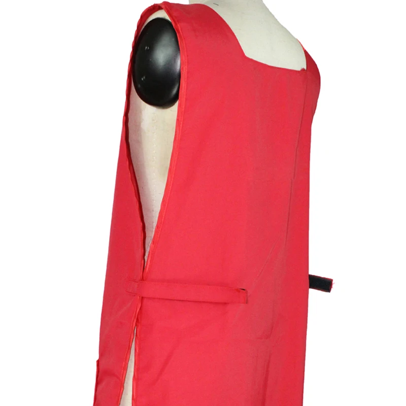 Красный фартук для парикмахерской дизайна ногтей в модном дизайне двусторонний