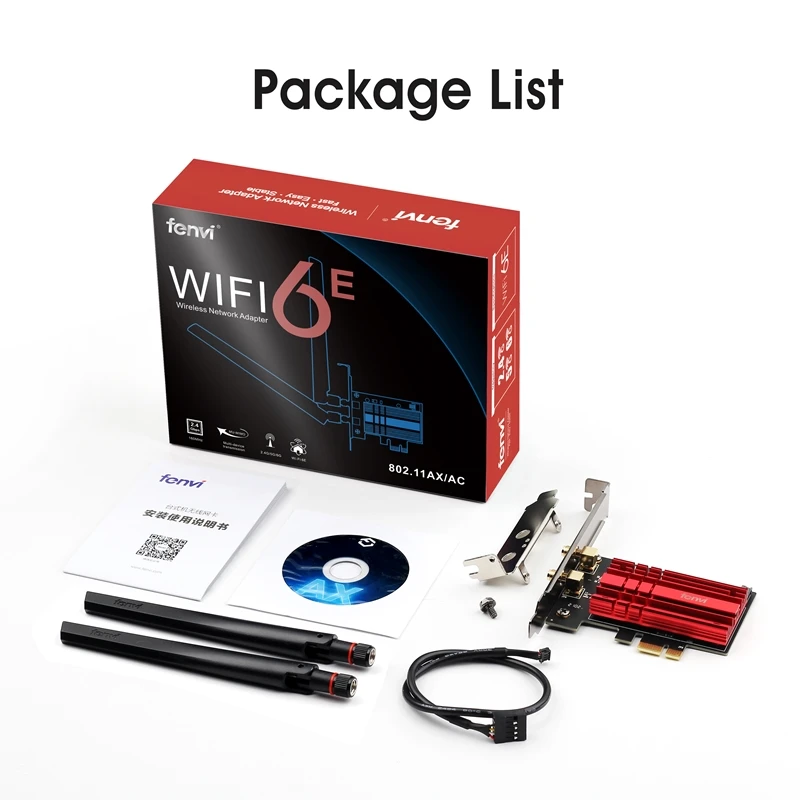 Wi Fi 6E FV AXE3000 Bluetooth 5 2 Intel AX210 Беспроводной PCI Express адаптер 4 г/5G/6 ГГц 5374 Мбит/с 802.11AX сети