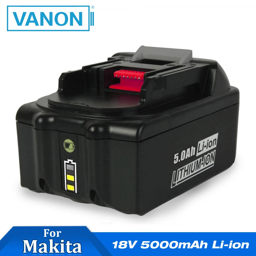 Вану для Makita li-ion 18V BL1850B 5000 мА/ч, 5,0 Ah литиевая Мощность инструменты Замена Батарея BL1815 BL1840 BL1850 LXT400