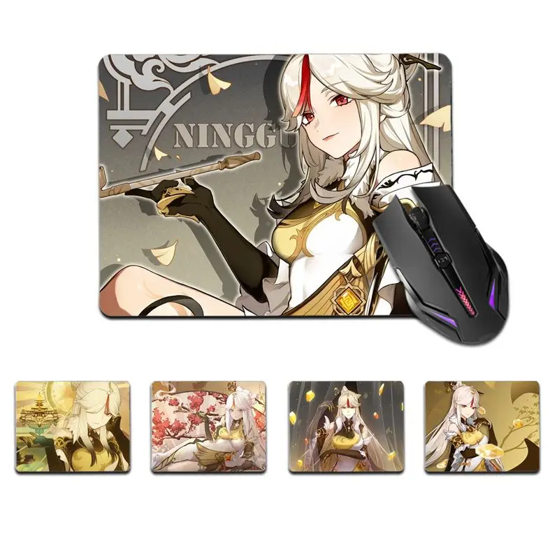 

FHNBLJ High Quality Genshin Impact Ningguang Rubber Mouse Durable Desktop Mousepad Top Selling Wholesale Gaming Pad mouse