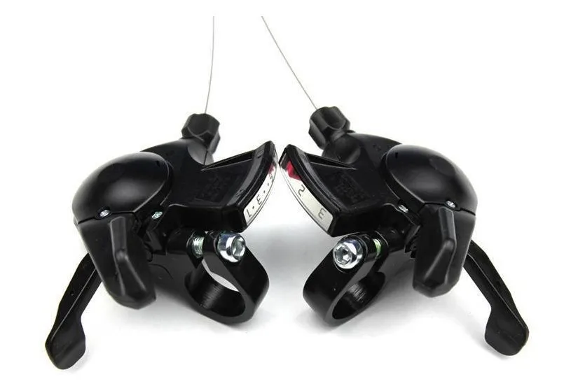 

2021 Finger Dial Bicycle 8/24 Speed Sub-finger Dial Gearbox Accessories Mountain Bike Finger Dial Double Lever Gear Lever Set