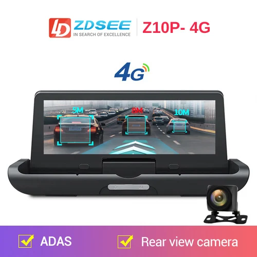 4G Support LDZDSEE Z10 Автомобильный gps навигатор андроид 4G ADAS Full HD 1080P видеорегистратор Портативный грузовик автомобильный навигатор для авто для россии 7,84 дюймов ips Sat nav - Размер экрана, дюймов: 4G Support