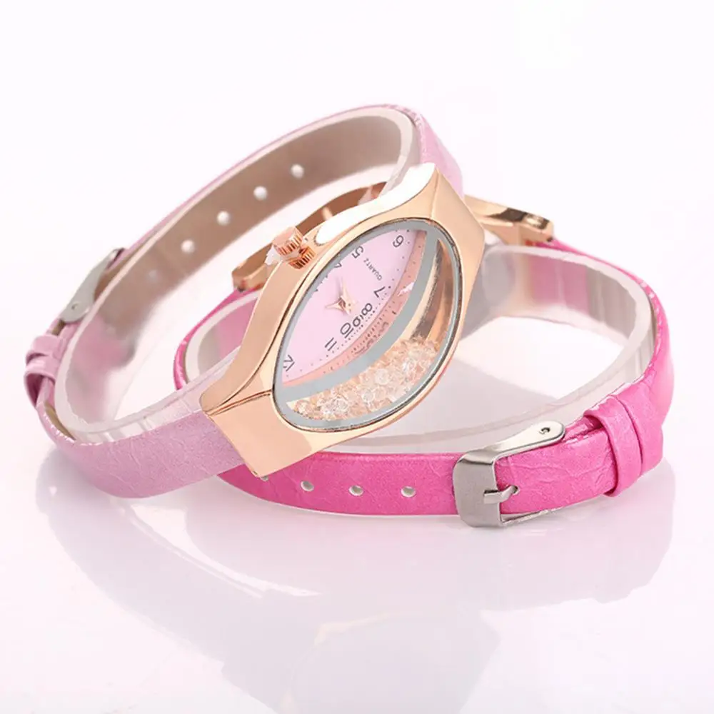 Женские Аналоговые кварцевые часы с ремешком из искусственной кожи | Наручные