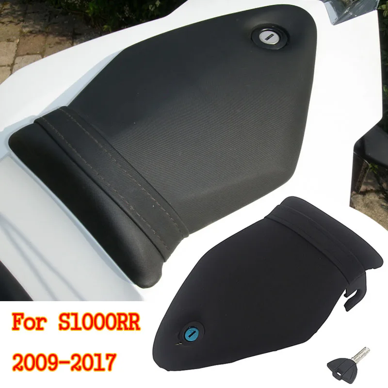 Кожаный задний коврик для пассажирского сиденья с замком черный BMW S1000RR S 1000 RR s1000rr