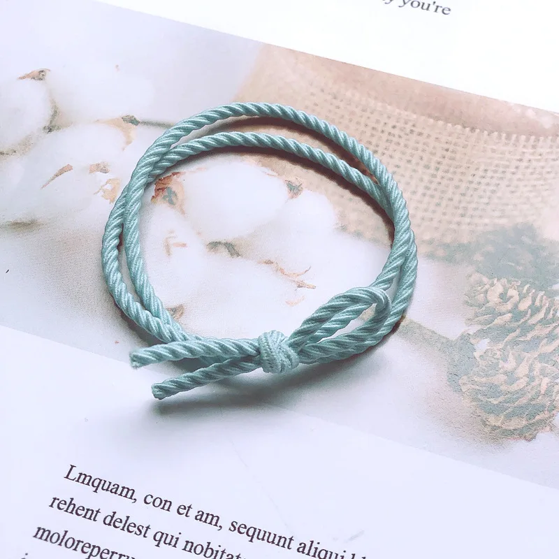 

Japanese Korean Style New Simple Knotted Hair Rope Girl Rubber Band Hair Ties Headdress for Women Fashion Hair Accessories