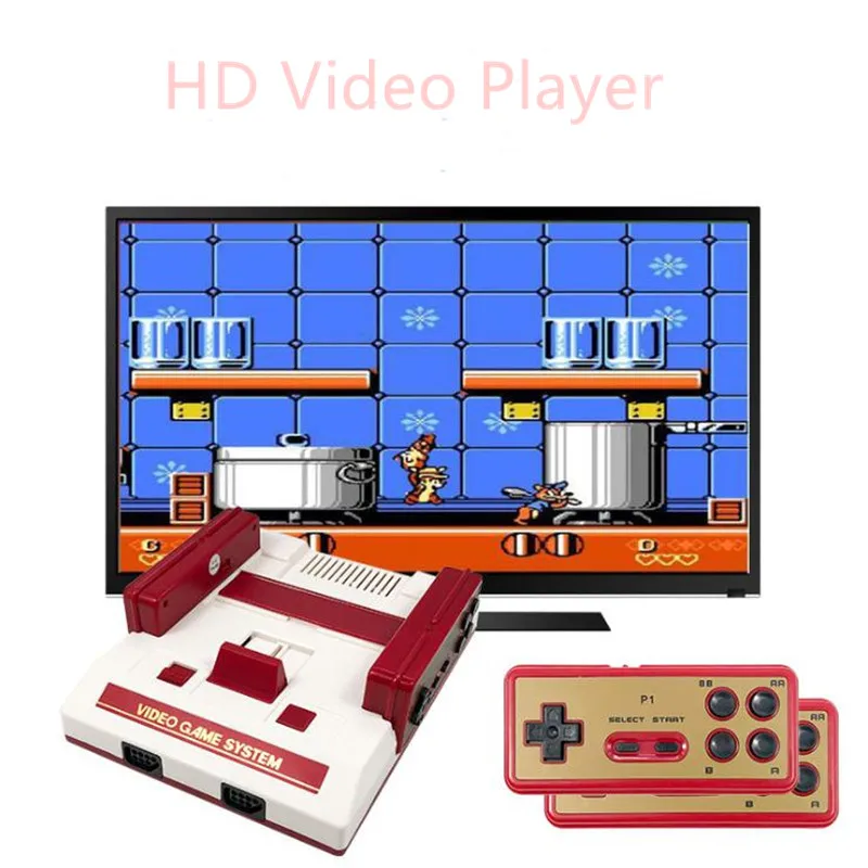 

Coolbaby C37 HD FC Nostalgic TV Video Game Console 2.4G Wireless Dual Handle Built in 118 Game Home Game Console For Family