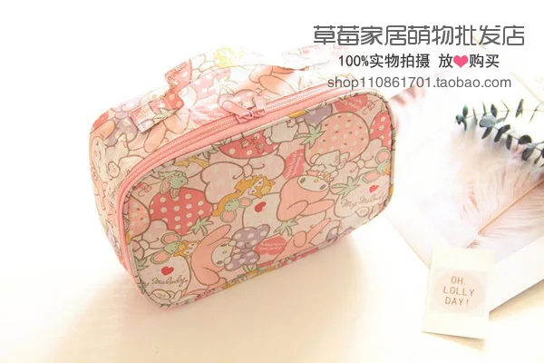 Мультфильм Япония hello kitty My Melody Cinnamoroll pompomparin дорожные косметички для хранения мешочки для мытья девочек макияж сумки