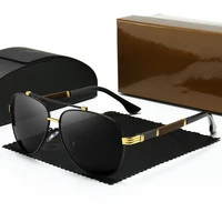 brand sunglasses men polarized driving outdoor sports glasses uv400 metal vintage mirror menwomen pilot eyewear oculos de sol