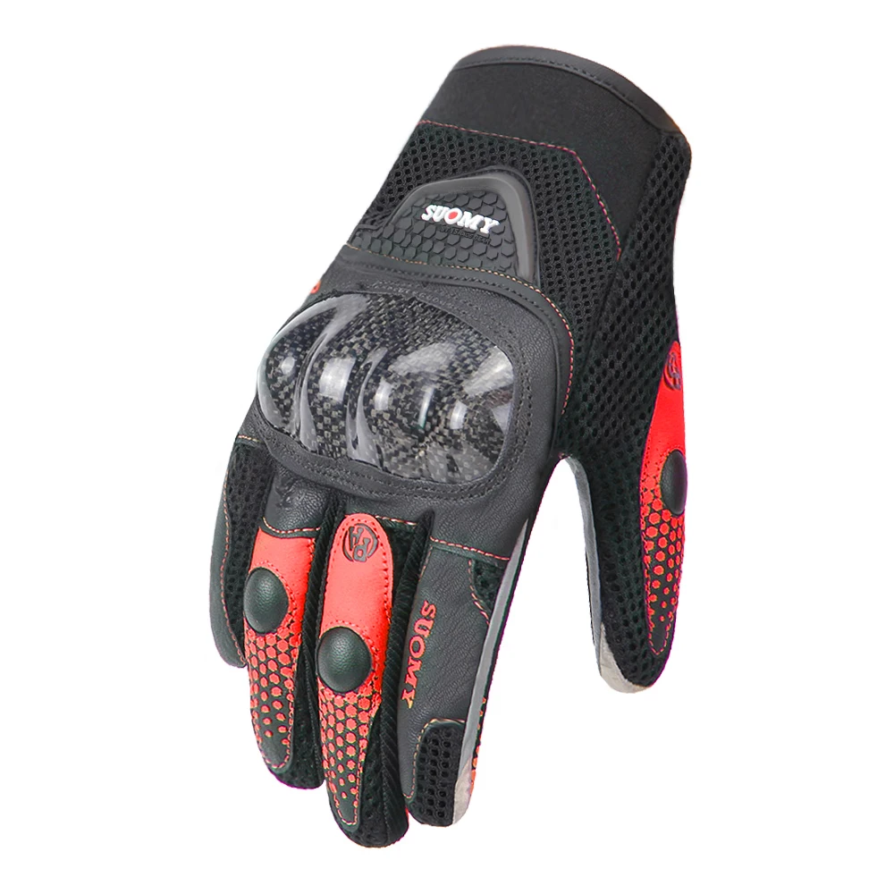 Мотоциклетные Перчатки SUOMY дышащие унисекс перчатки на весь палец модные уличные