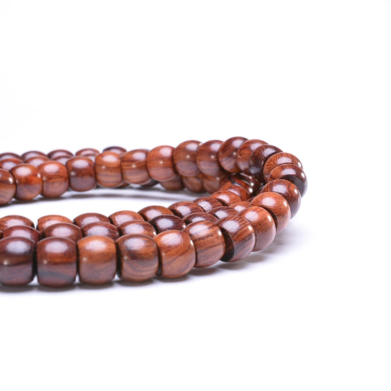 Натуральный палисандр древесины 108 бусины Браслет Античная Йога буддизма Мала