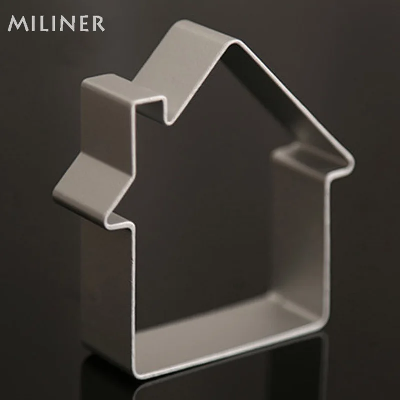 В форме дома алюминиевые формы для сладких изделий украшения торта печенья резак