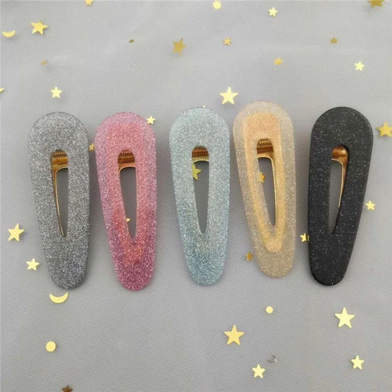 Корейская обувь блестящая пространство заколки для волос девочек 2019 модные с