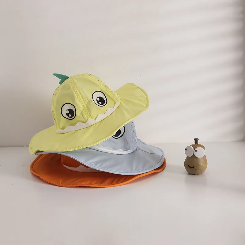 

Baby Summer Accessories Fall Newborn Baby Boy Girl Infant Solid Cartoon Bucket Beach Outdoor Sun Hat Toddler Alien Spaceship Hat