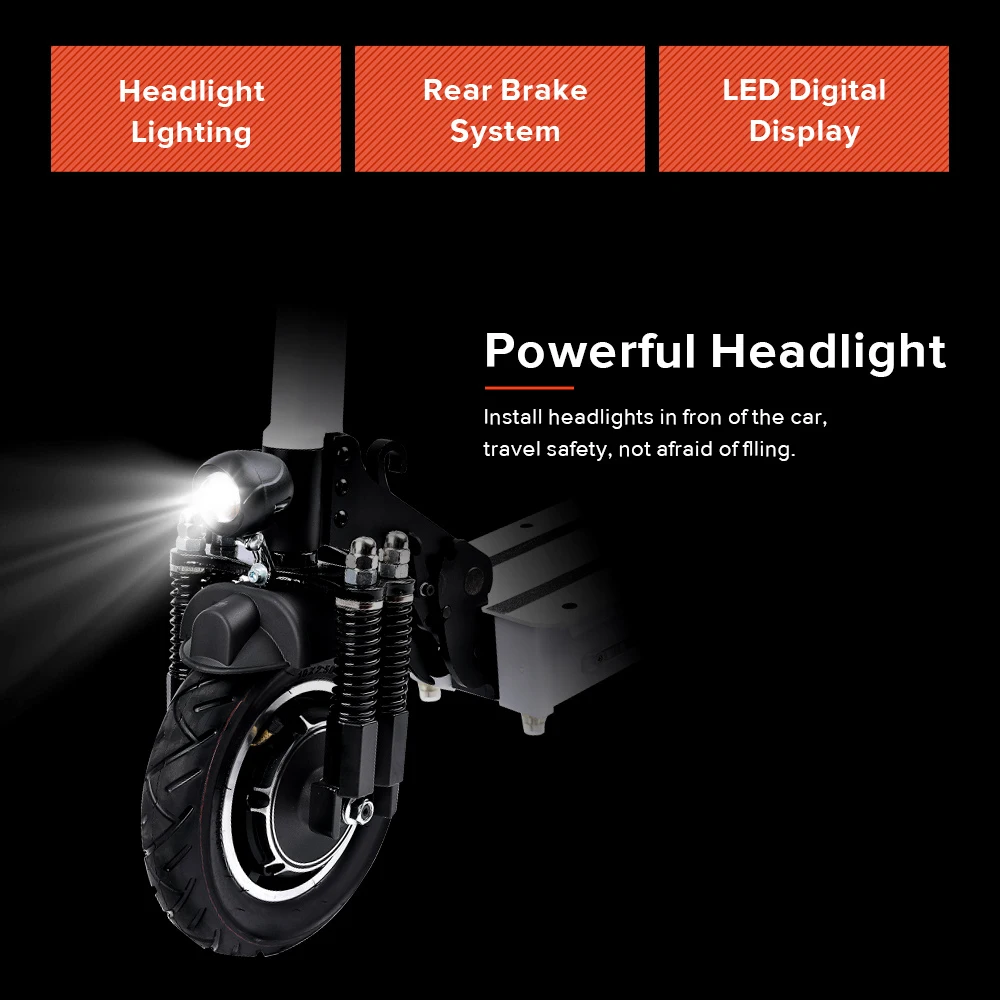 IScooter двойной привод 2020 гидравлическая подвеска 10 дюймов складной электрический