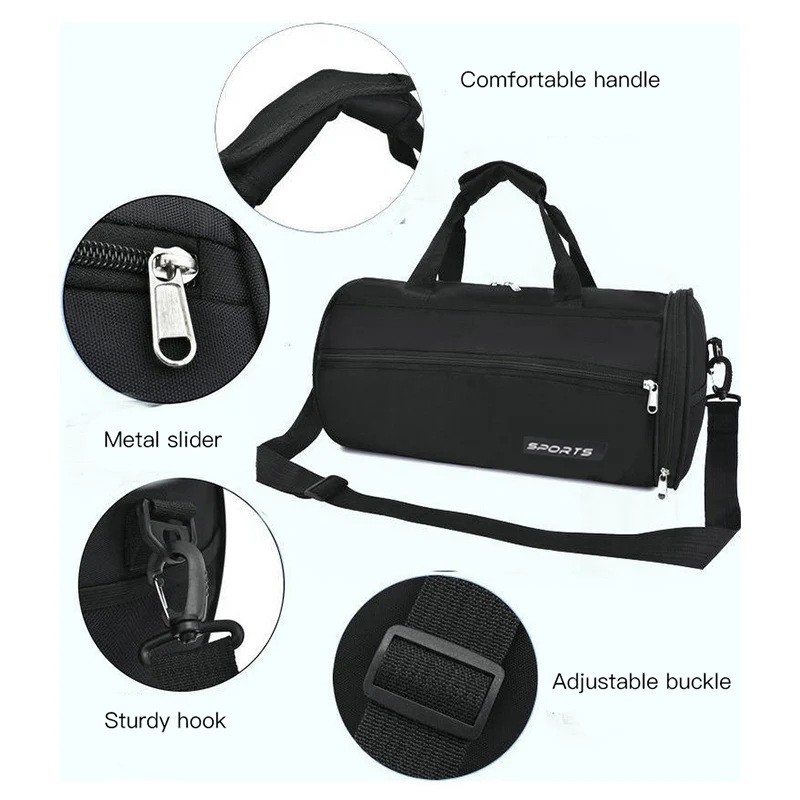 Женская и мужская сумка для фитнеса обуви дорожная тренировочная легкая на плечо