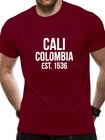 T camisa cali est 1536 colоmbia cartel inspirado t marca estilo Verao algodo masculino unico rua wear t camisa