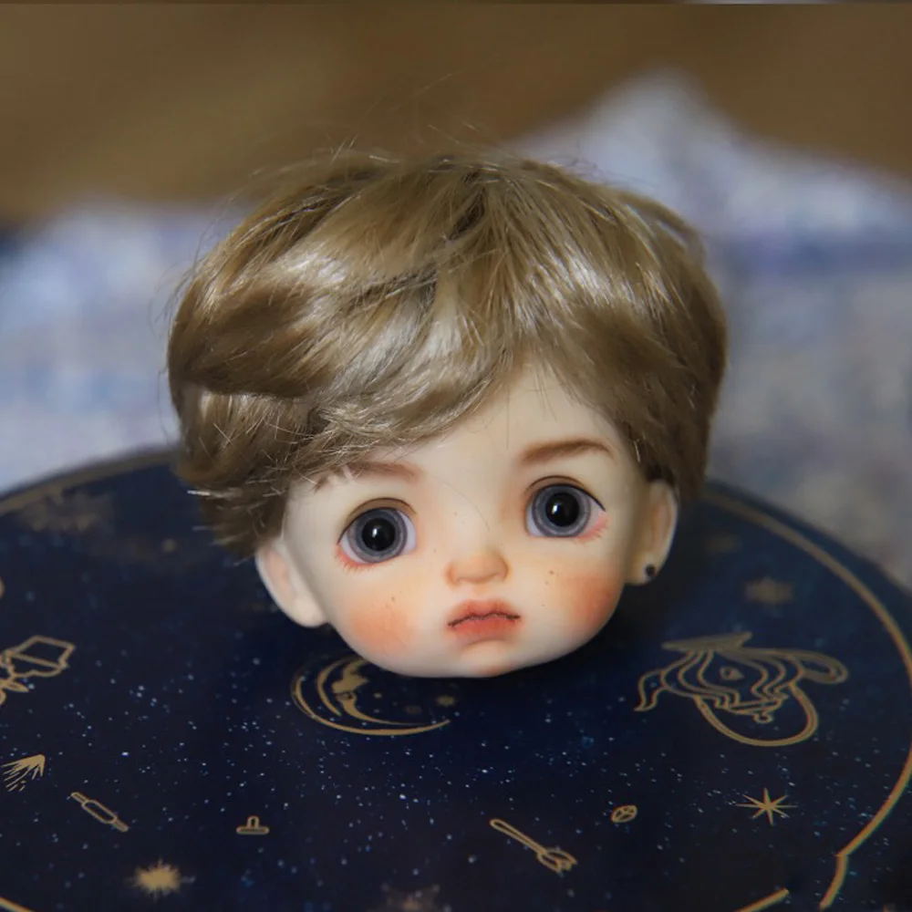 Obitsu OB11 Кукольная голова с макияжем глазами 1/8 BJD может быть открыта париком k004 |