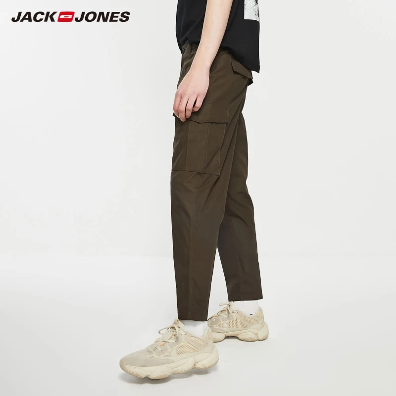 JackJones мужские большие карманы зауженные повседневные карго укороченные брюки |