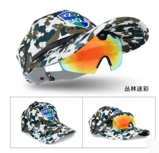 Мужские/женские поляризованные солнцезащитные очки + шляпа спортивный костюм