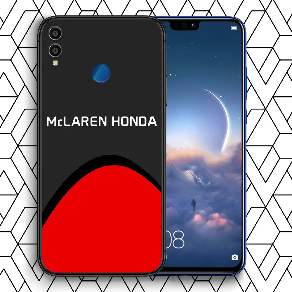 

Mclaren Honda Logo Phone case For Huawei Honor 6A 7A 7C 8 8A 8X 9 9X 10 10i 20 Lite Pro Play black waterproof luxury coque