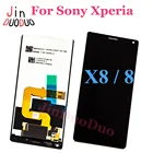 100% протестирован для Sony Xperia 8 ЖК-дисплей сенсорный экран дигитайзер в сборе для Sony X8 Замена ЖК-дисплея