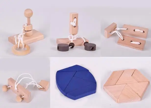 Классические деревянные развивающие игрушки для взрослых интеллектуальные