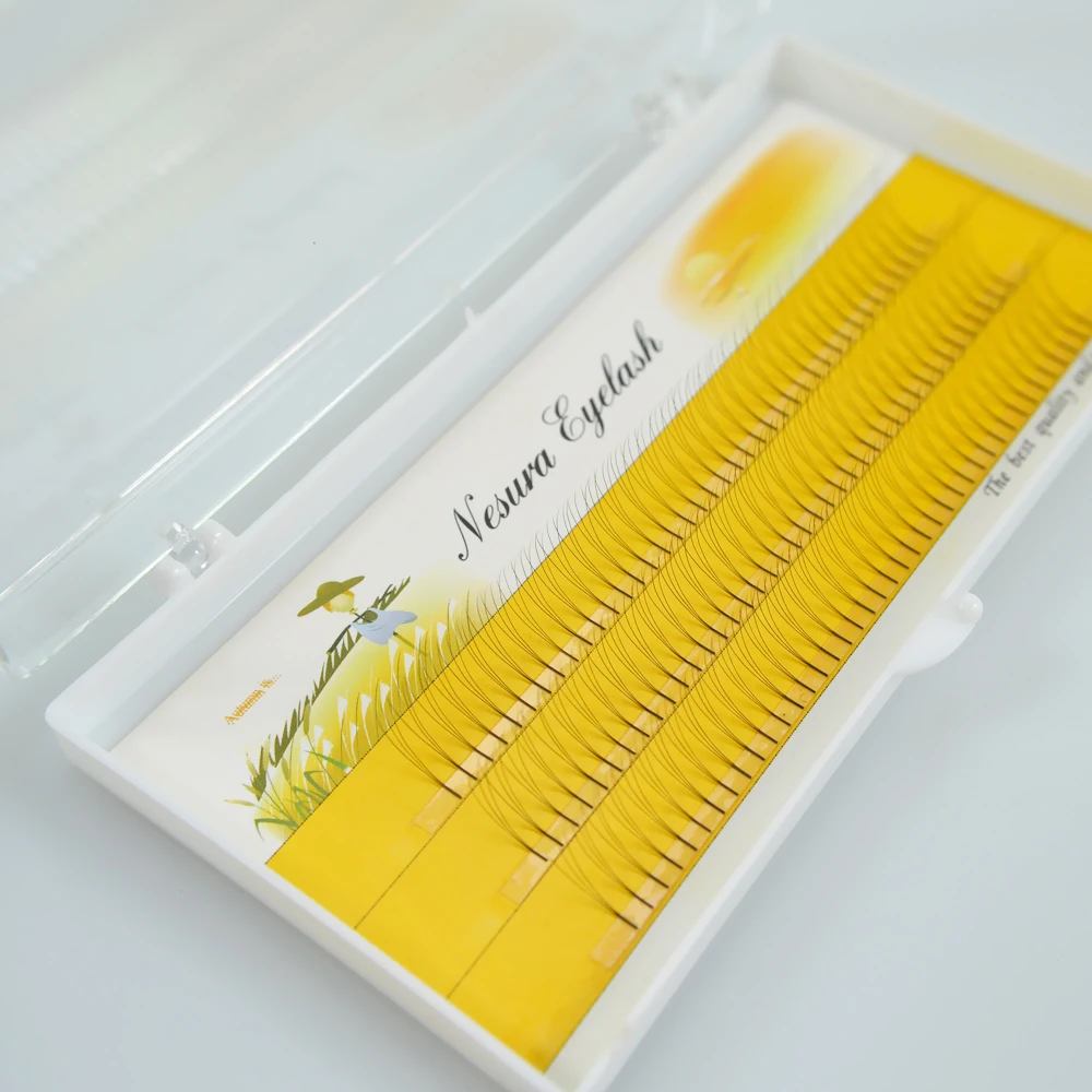 3D ~ 10D Накладные ресницы с длинным стержнем готовые русские объемные вееры