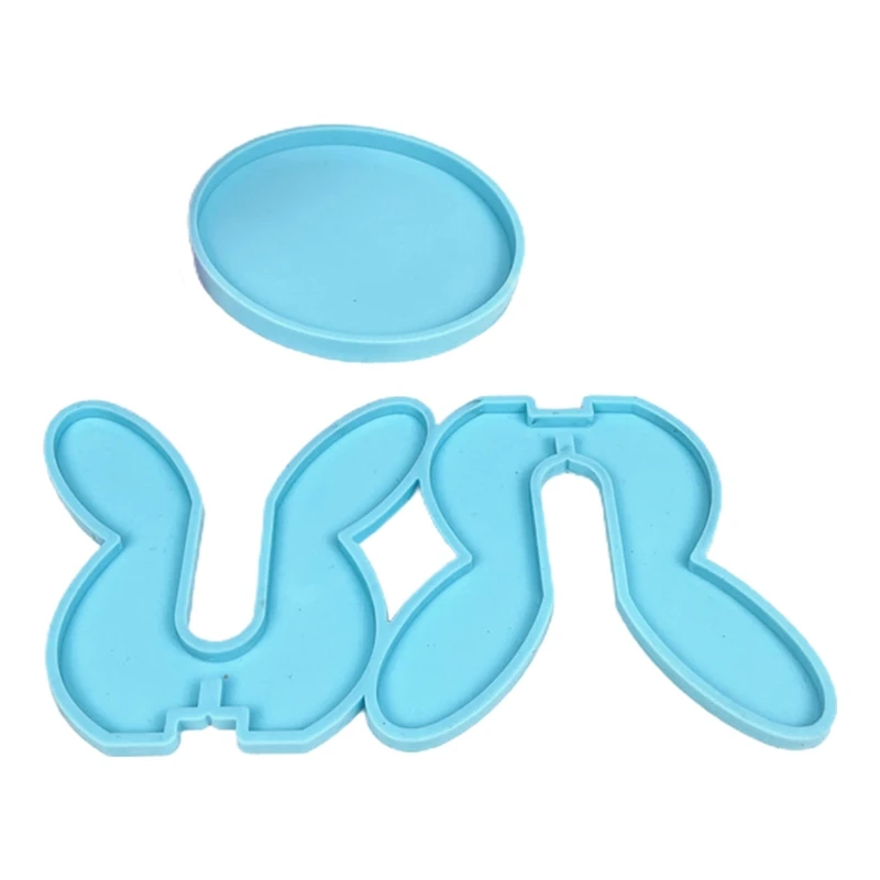 

L5YA 1 Set Epoxy Resin Mold Potted Ornaments Bracket Tray Silicone Mould DIY Crafts Decortaions Casting Tool