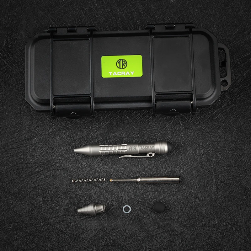 Beli Multifungsi Pertahanan Titanium Alloy Pena Taktis Dilengkapi Dengan Jendela Rusak Pena Anti Serigala Senjata EDC Sentuh Kapasitor Pen