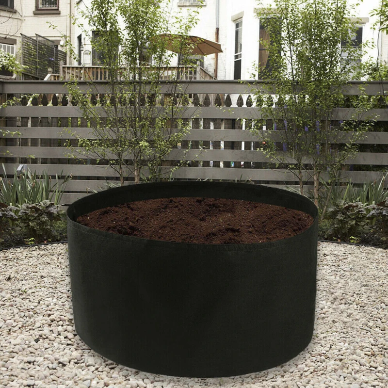 

Fabric Raised Garden Bed Round Planting Container Grow Bags Breathable Felt Fabric Planter Pot for Plants Nursery Pot Hot Sale