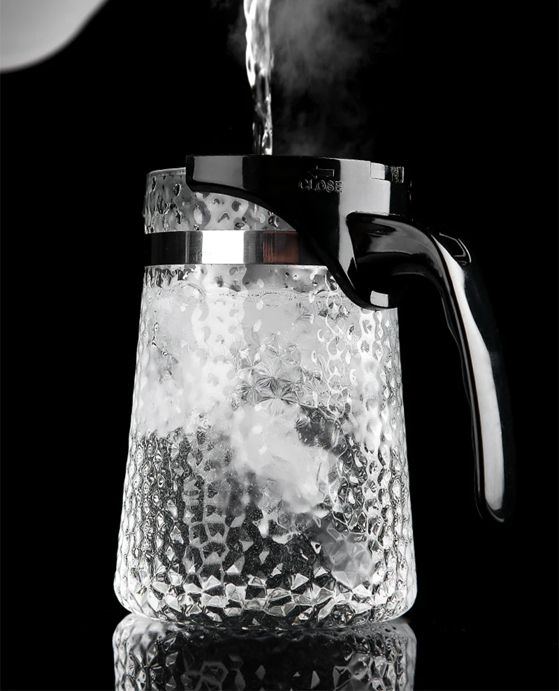 Стеклянный чайник высокого качества Термостойкое стекло с фильтром для заварки