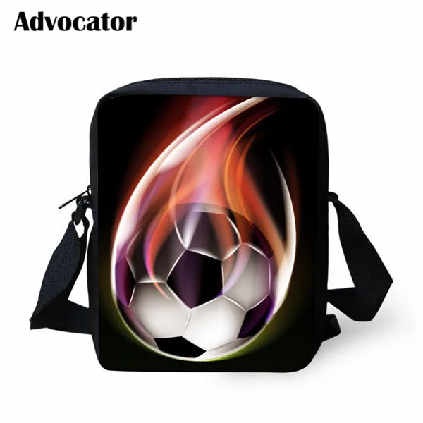 ADVOCATOR Fire Foot Ball School Bag for Boys Printed Crossbody Bags Women Shoulder Kids Mochila | Багаж и сумки