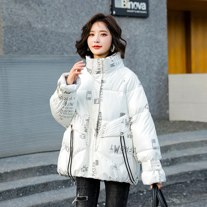 Clothing for  Winter Coat Women Glossy Cotton Female The New Fashion Korean Version Thicken
