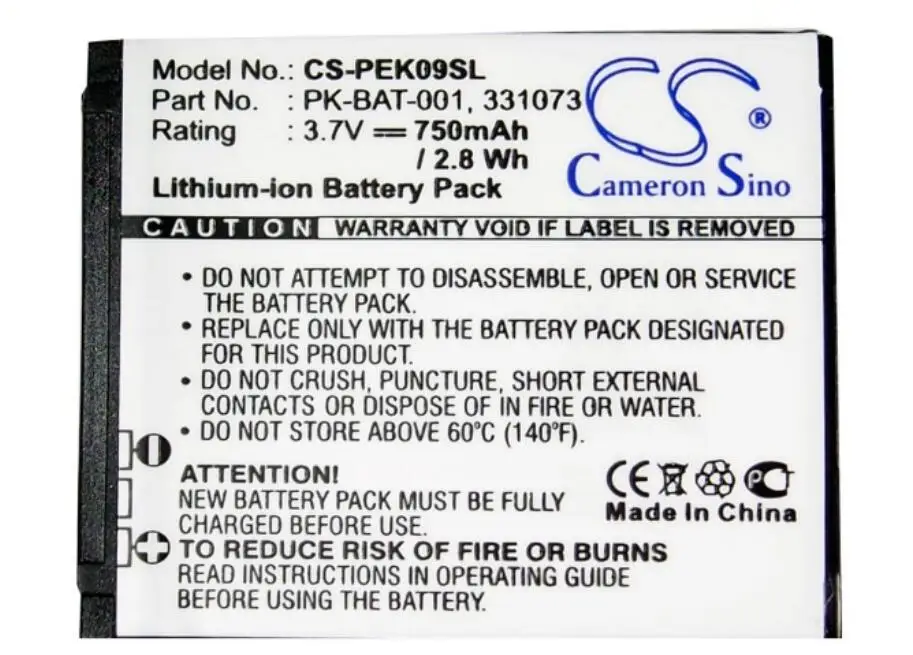 

cameron sino 750mah battery for PEEK 9 Pronto 331073 PK-BAT-001 Mobile, SmartPhone Battery