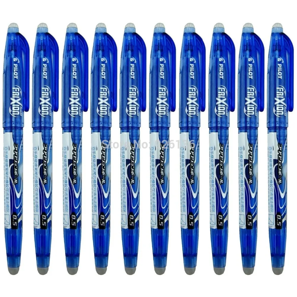 Pilot Frixion LFB-20EF Erasable Gel Pen 0.5mm Extra Fine Blue 10pcs Set |