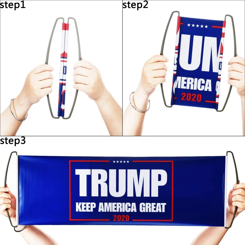 

2020 President Election Hand Held Trump Flag Bumper Stickers Flag For Supporting