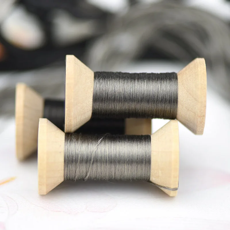 Leaden серая вышивка/практичная мини-катушка/Сучжоу вышивка нить/Сделай сам Обычная