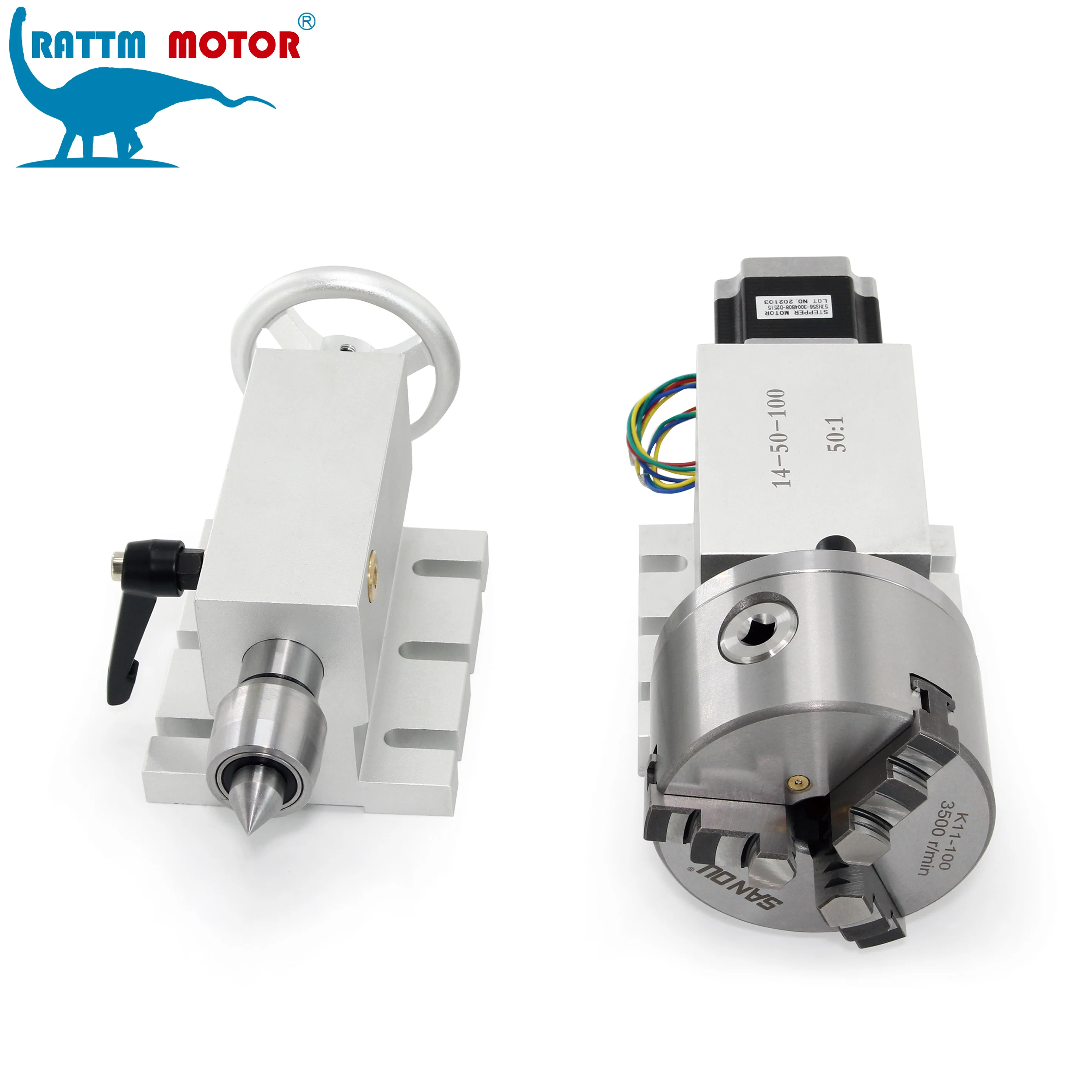 ЕС бесплатная НДС 4th ось вращения Беспрерывное гармонический редуктор 3 челюсти