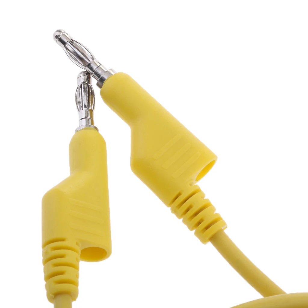 

5pcs 4mm Banana to Banana Plug Test Lead,Banana Plug Wire Soft Silicone Test Cable for Multimeter (Pack 5)