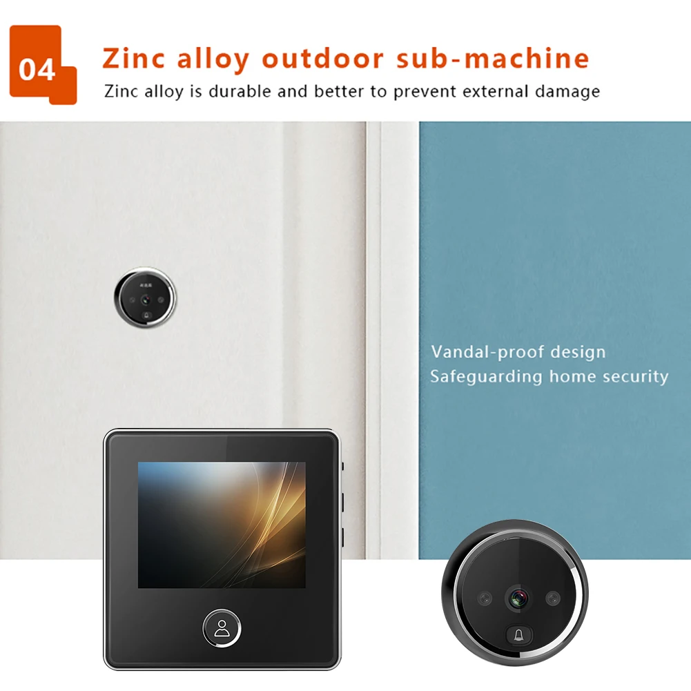 

DD2 3.0 inch LCD Digital Camera Doorbell 120 Degree Angle Infrared Night Vision Viewer Door Bell Home Security Eye Peephole New