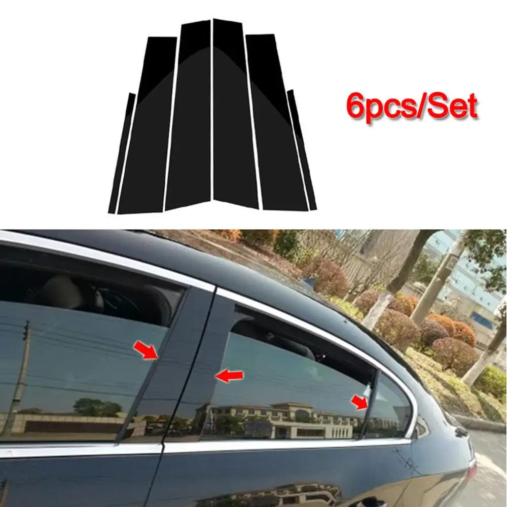 Черные опоры BC 6 шт. покрытие для отделки литье под давлением подходит Buick Лакросс