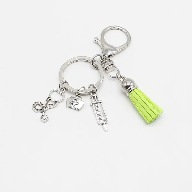Новинка 2019 медицинская цветная цепочка для медсестры шапка ключей шприц