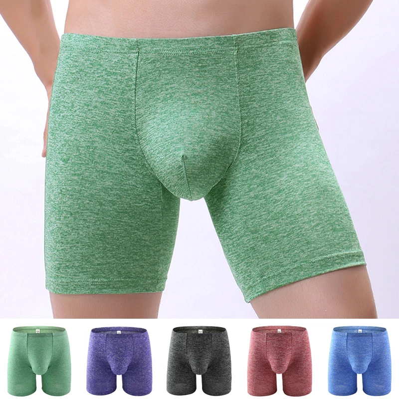Мужские боксеры мужское нижнее белье бесшовные трусы сексуальные шорты с низкой