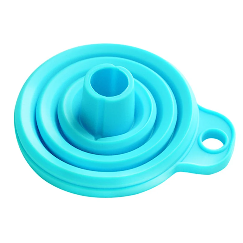 

Kitchen Silicone Cooking Gadget Funnel Blue